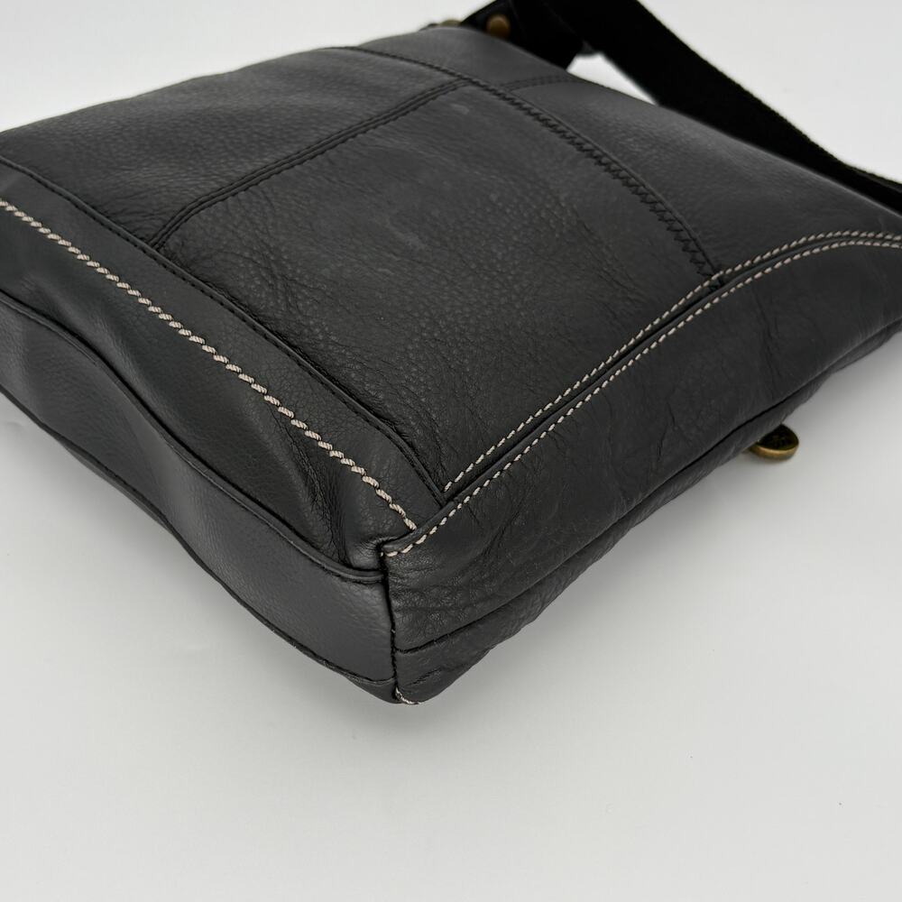 The Sak Silverlake Black Leather Crossbody Bag Contrast Stitch Boho - Picture 15 of 17
